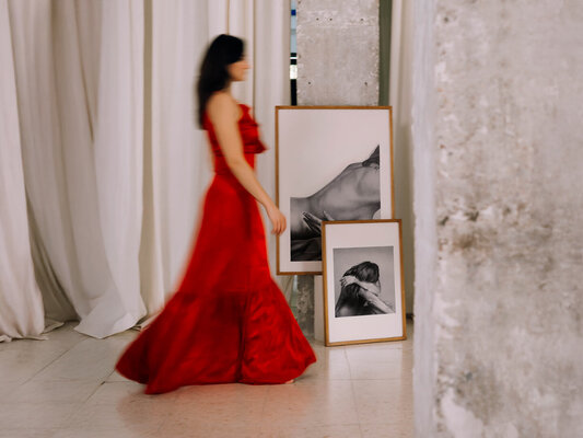 Antonia Fiscutean in the Studio