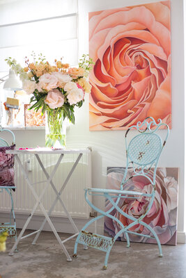 Antje Liebscher in the Studio: View into my art studio