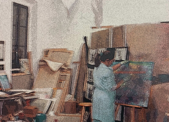 Tina Mallia in the Studio