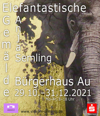 Anja Semling in the Studio: Plakat meiner Ausstellung