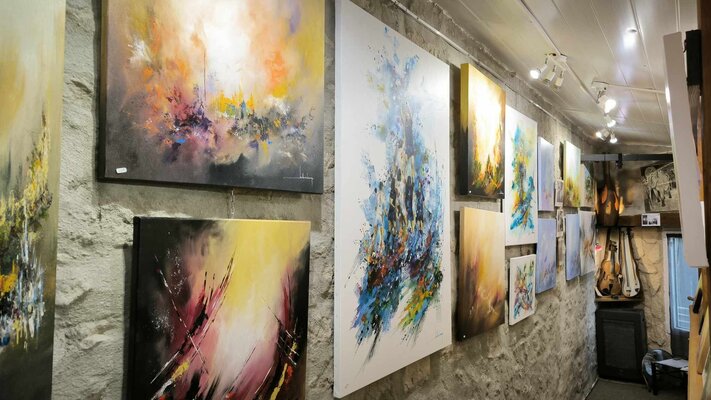 Jean-Claude Lannes in the Studio