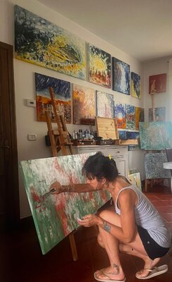 Silvana Vizzini in the Studio: All'opera: prima fase dell'ispirazione