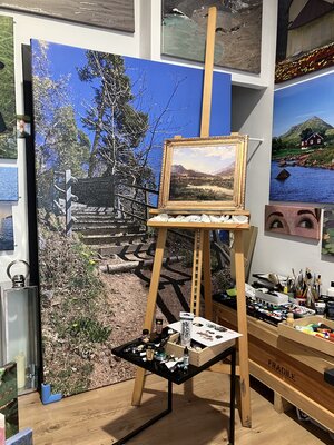 Marta Widowitz in the Studio
