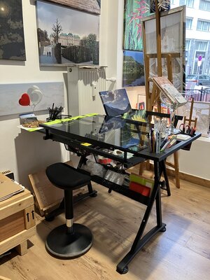 Marta Widowitz in the Studio