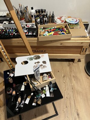 Marta Widowitz in the Studio