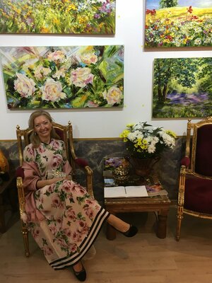 Diana Malivani in the Studio