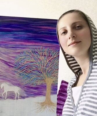 Tatia Tsindeliani in the Studio