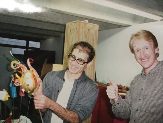 Massimo Sansavini in the Studio: A San Paolo del Brasile con Mike Belzer animatore di Nightmare Before Christmas un'occasione della mostra al Museo Brasileiro da Escultura
