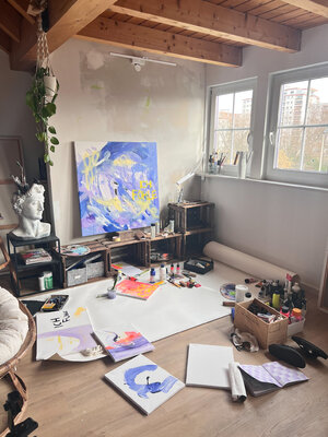 Katharina Goniwiecha in the Studio