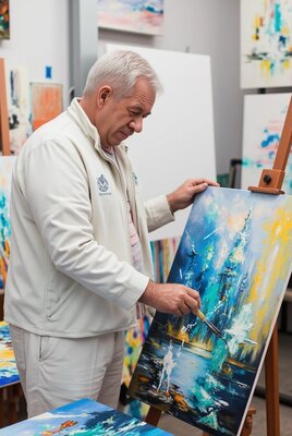 Oleg Ryzhkov in the Studio