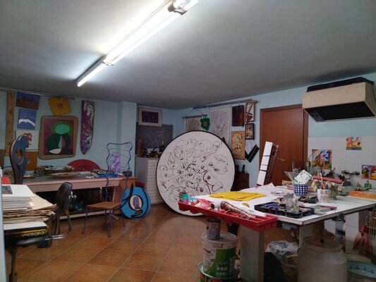 Denise Mastel in the Studio