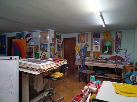 Denise Mastel in the Studio