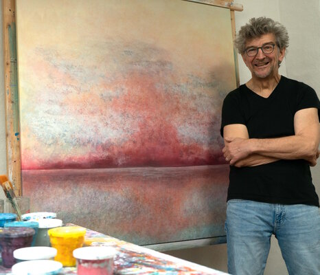Peter Stahr in the Studio: Bei der Arbeit im Atelier