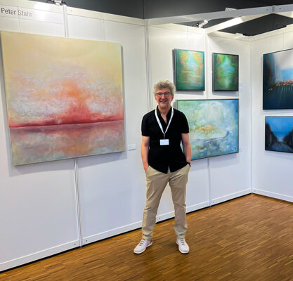 Peter Stahr in the Studio: Aussteller auf der ARTe Kunstmesse in Konstanz 2024