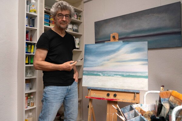 Peter Stahr in the Studio: Bei der Arbeit im Atelier
