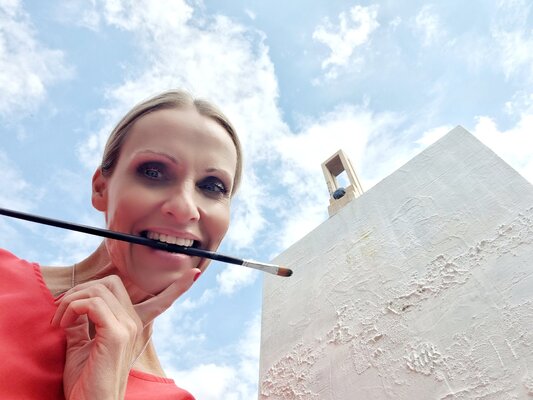 Art of K - Kathleen Simon in the Studio