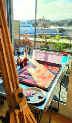 Art of K - Kathleen Simon in the Studio