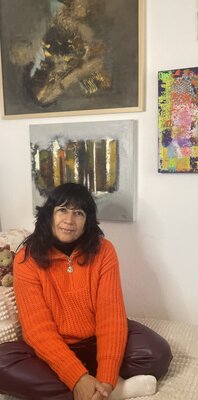 Mónica Andina in the Studio: Mi esquina