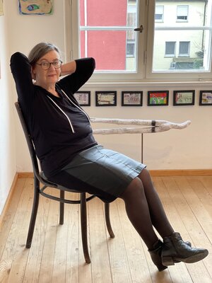 Evelyn Marschall-Gebhard in the Studio: Im Atelier