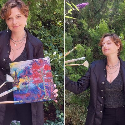 Marina Burgenmeister in the Studio: Natur und Kunst gehen Hand in Hand - spüren Sie die Kraft der Natur?