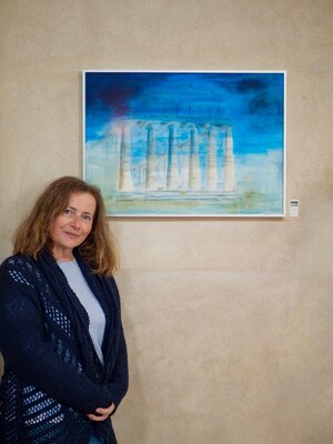 Sonja Kalmanfi in the Studio: “Athena – Visione Blu”, published in Art New York magazine – Solo Exhibition at the Convento Francescano, Cuccaro Vetere, Cilento, Italy 2025