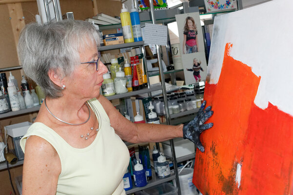 Verena Dill in the Studio
