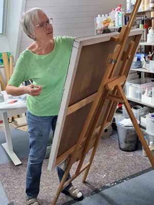 Verena Dill in the Studio