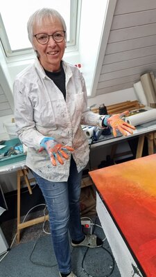 Verena Dill in the Studio