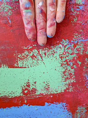 Jennifer Vahlbruch in the Studio