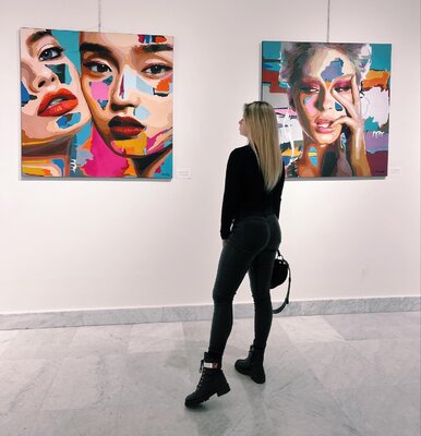 Nana Artamonova in the Studio