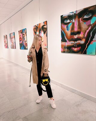 Nana Artamonova in the Studio