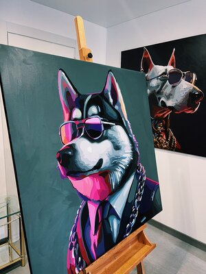 Nana Artamonova in the Studio