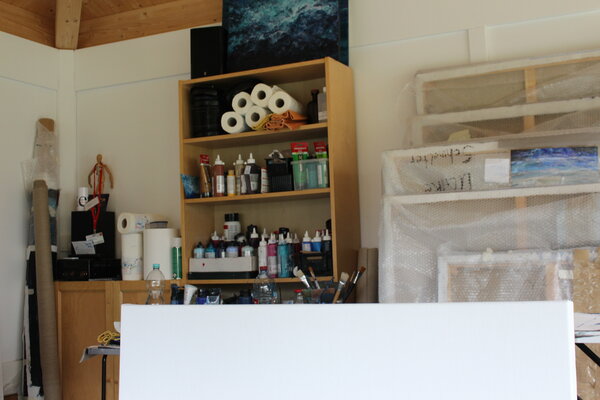 Ulrike Schmelter in the Studio: An die Arbeit ...