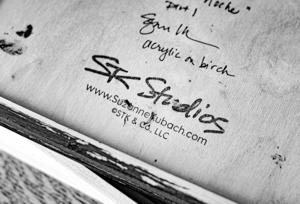 Suzanne Kubach in the Studio: Verso signature