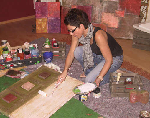 Birgit Kunkel-Weis in the Studio