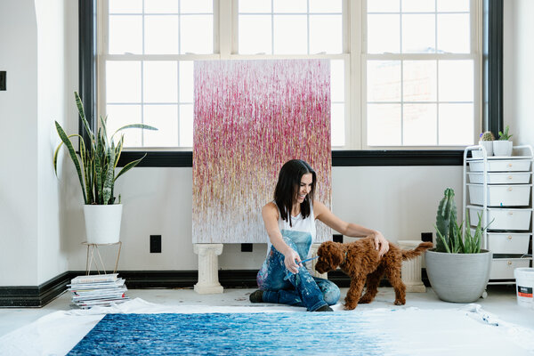 Daniela Pasqualini in the Studio