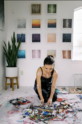 Daniela Pasqualini in the Studio
