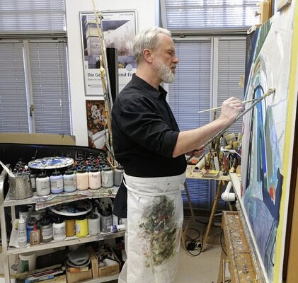 Uwe Fehrmann in the Studio