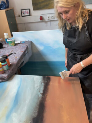 Marion Kotyba in the Studio
