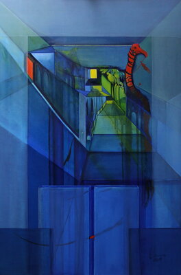 Ulla M. Neuhaus in the Studio: go on to your other life, dieses Bild gewann den Honorable Mention Award, Circle Foundation of the Arts, Lyon (F)
