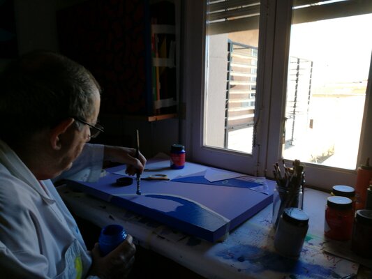 Jose Maria Palacin Calvo in the Studio