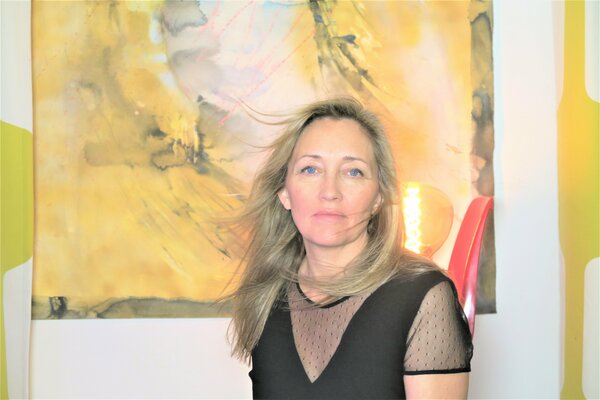 Anne-Sophie A Bettembourg in the Studio