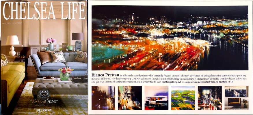 Bianca Prettau in the Studio: Bianca Prettau in "Chelsea Life" magazine