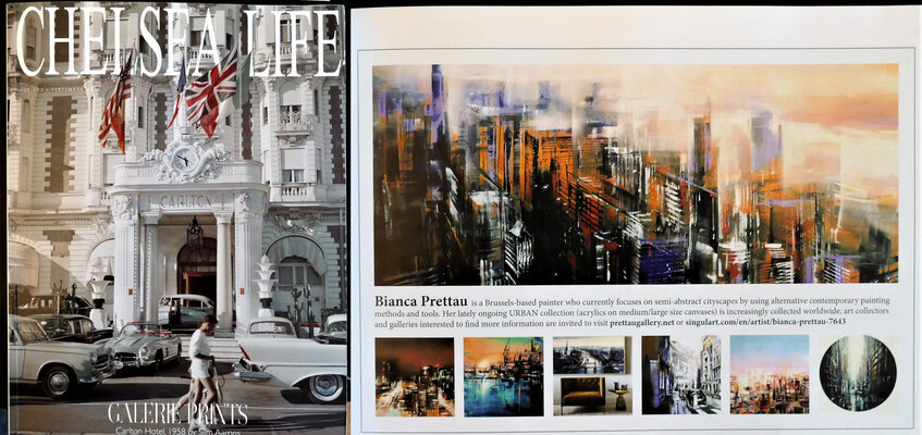 Bianca Prettau in the Studio: Bianca Prettau in "Chelsea Life" magazine