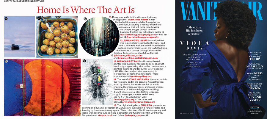 Bianca Prettau in the Studio: Bianca Prettau in "Vanity Fair" magazine