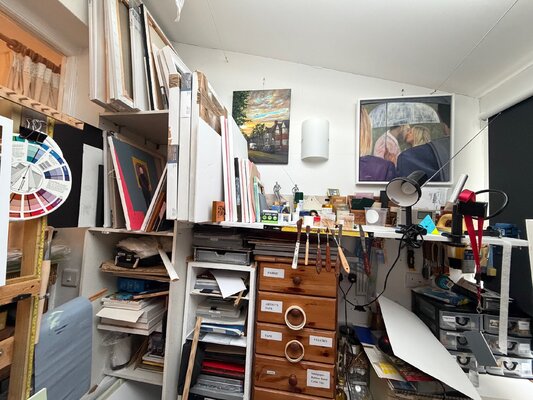 Bassam Andari in the Studio: I keep telling myself that messy means productive