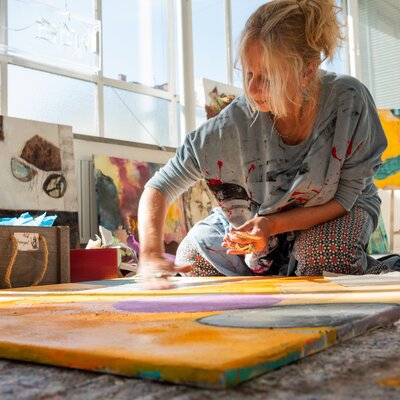 Michaela Kuhl in the Studio: Atelier