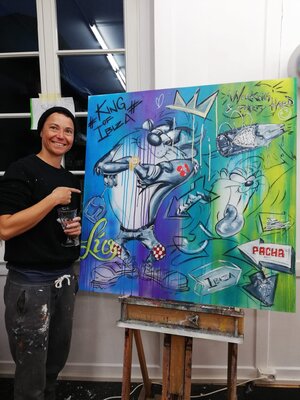 Claudia Rohner in the Studio