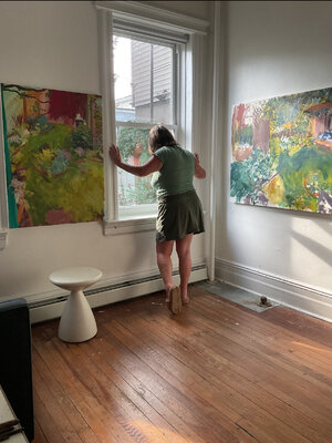 Gillian Wainwright in the Studio