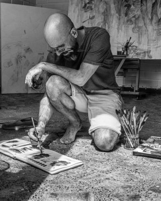 Nacho Muñoz Cano in the Studio